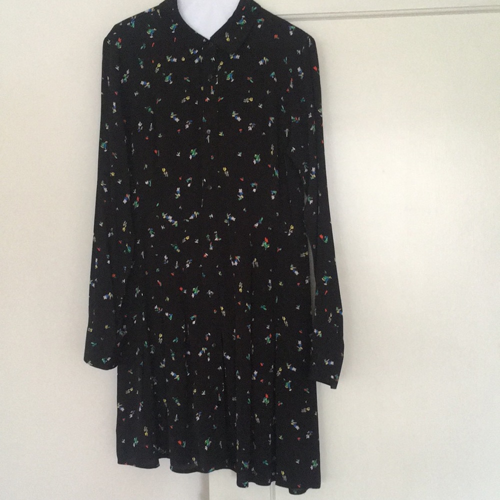 Paris Atelier & other stories black floral dress